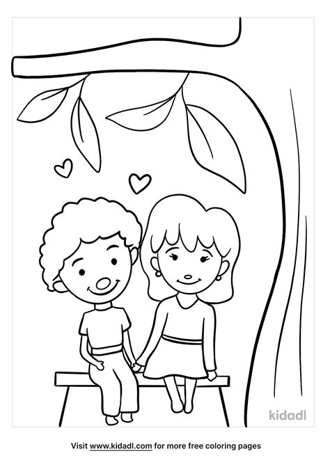 Free Couple Coloring Page Coloring Page Printables Kidadl