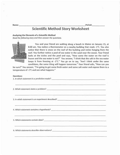 Scientific Method Worksheets With Answers