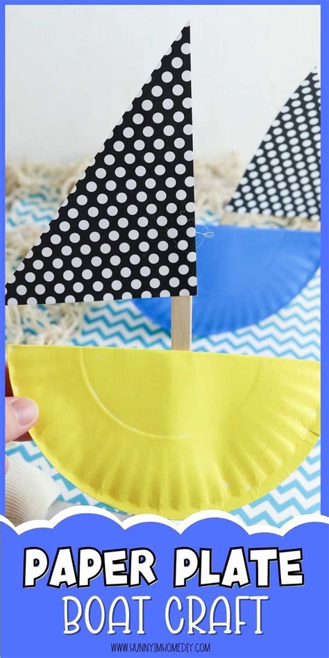 Paper Plate Boat Craft For Preschool Boat Crafts Sailboat Craft