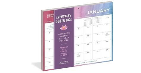 Everyday Gratitude Magnetic Wall Calendar 2022 A Daily Reminder To