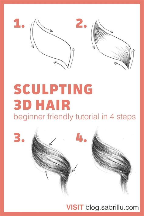 Sculpting 3d Hair Video Tutorial Beginner Friendly Realistic Hair