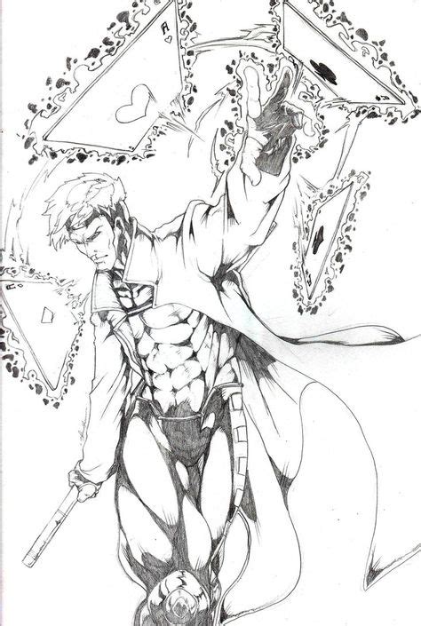 Gambit By Bihumi With Images Marvel Coloring Adult Coloring Pages