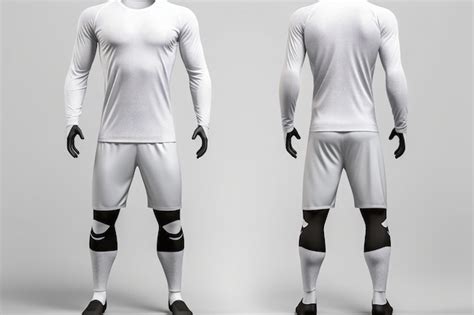 Design De Uniforme De Futebol Branco Em Branco Foto Premium