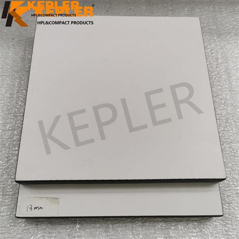Kepler 13mm White Color Hpl Compact Laminate Board