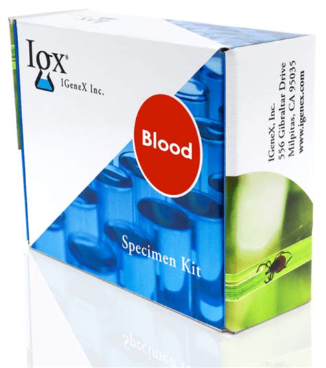 Blood Collection Kit For Lyme Disease And Tick Borne Illness Igenex