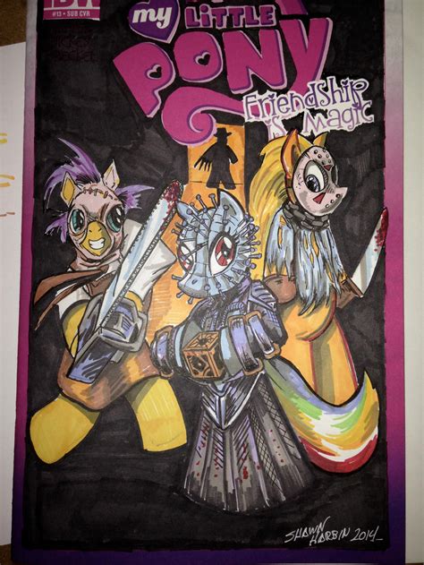My Little Pony Horror Icons Sketch Cover By Dungeonmassacre On Deviantart