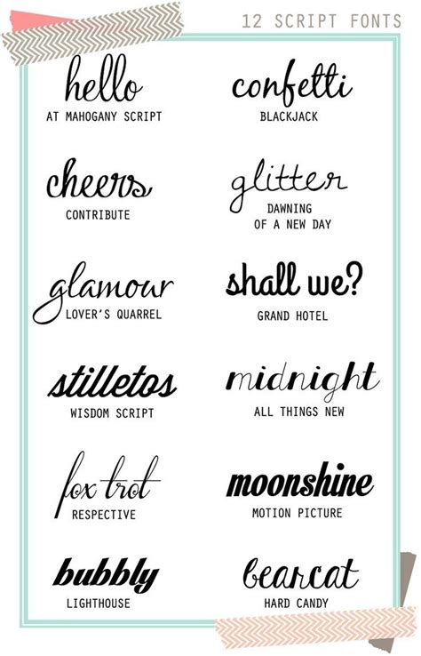 Dancing script is a lively casual script where the letters bounce and change size slightly. twelve (free) script fonts | Typography fonts, Script ...