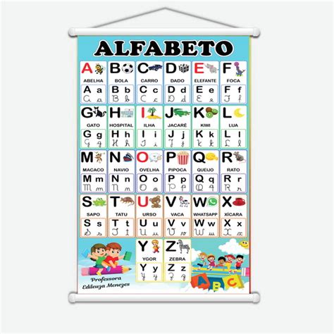 Banner Alfabeto Educacao Infantil 60x90cm Elo7