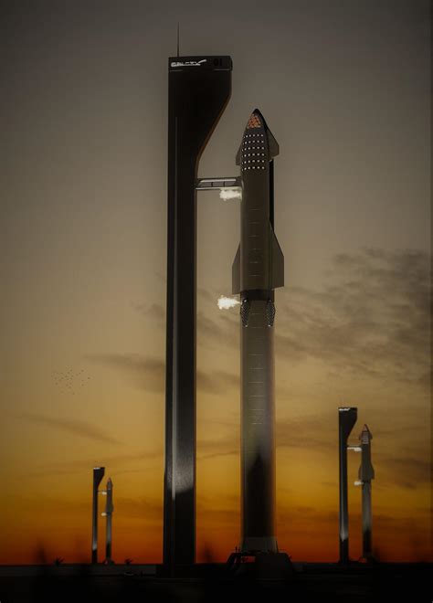 Spacex Starship Super Heavy Launch Complex By Dale Rutherford R