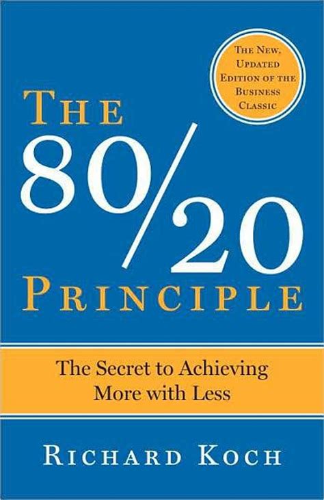 The 8020 Principle The Secret To Success By Achieving More With Less