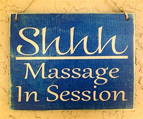 9x8 Shhhmassage In Session Choose Color Rustic Shabby Chic Sign To