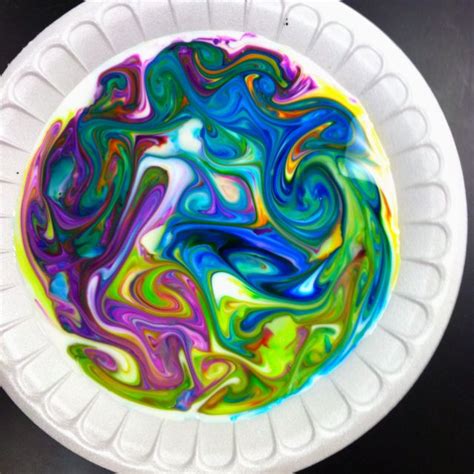 Check spelling or type a new query. milk & food coloring - take a q-tip and dip one end in ...