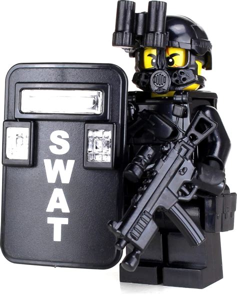Battle Brick Swat Police Officer Pointman Sku50 Custom