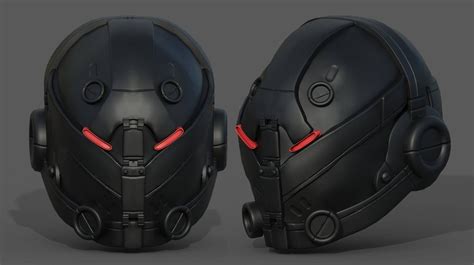 3d Model Helmet Military Scifi Futuristic Technology