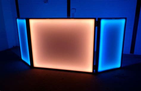 Led Light Up Dj Booth Facade X Led Lights Dj Booth Cool Lighting