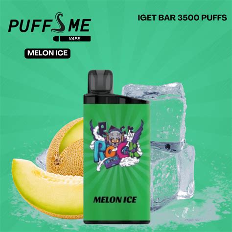 Buy Iget Bar 3500 Puffs Melon Ice Online Puffsme