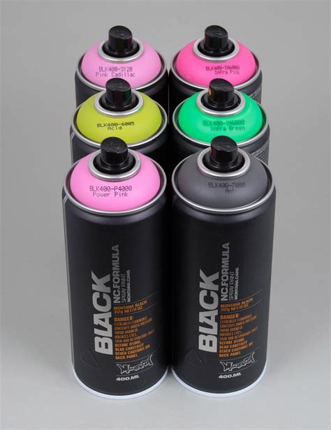 Montana Black Spray Paint Deal 6 Cans Spray Paint Supplies From