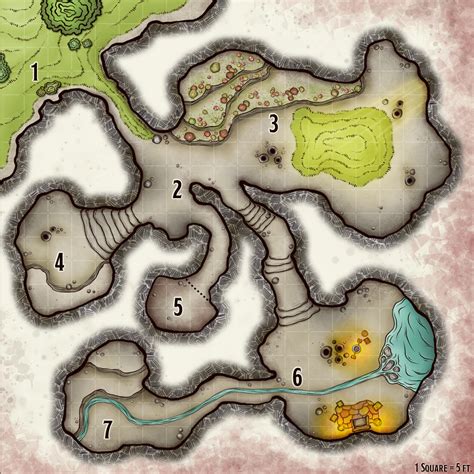Dndmaps roll20 ready oc : Goblin Lair (20x20) : mapmaking