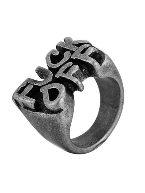 2021 Vintage Punk Ring Silver One Size In Rings Online Store Best For
