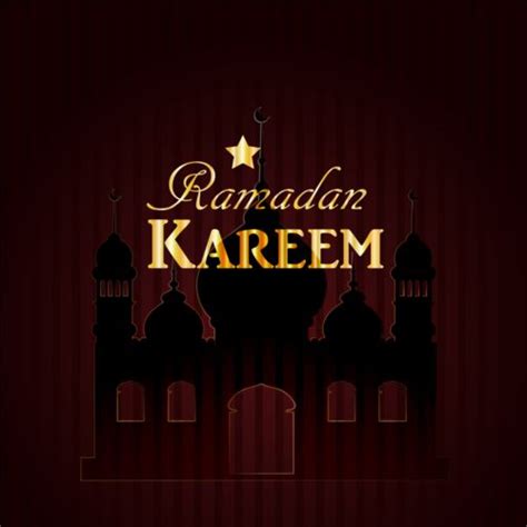 Ramadan Kareem Dark Background Vector 01 Free Download