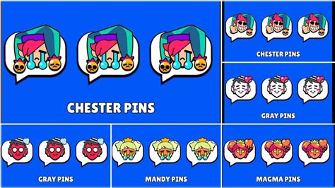 All New Brawlers Gray Chester Mandy And Magma Mandy Pins Animation