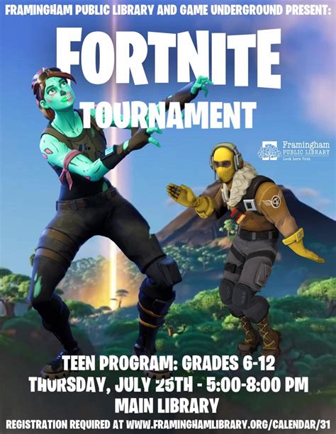 The fortnite season 2 game files pointed to an upcoming faction war event, which was no surprise when you see the locked terminal on the battle pass screen. Events Calendar | Framingham Public Library