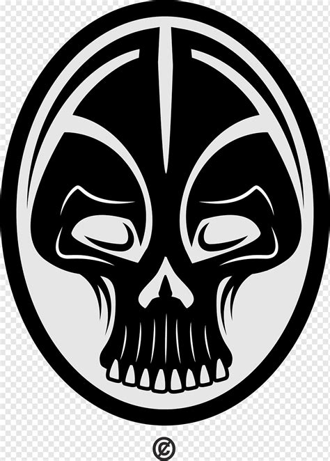 Black Skull Silhouette Png Pngwing