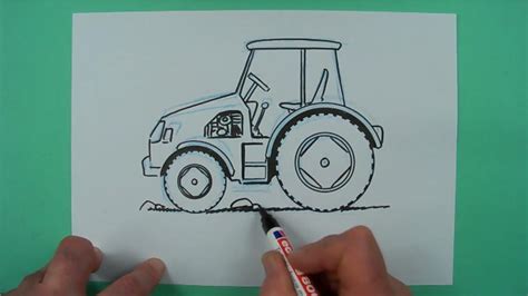Ausmalbilder traktor new holland bild. Wie zeichnet man einen Traktor ? Zeichnen für Kinder - YouTube