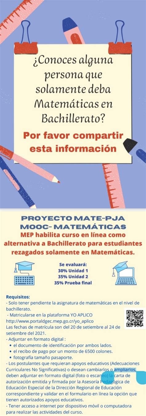 Dirección Regional Educación Puntarenas Proyecto Mate Pja Mooc