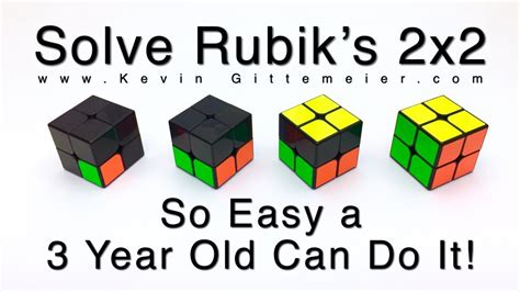 How To Solve 2x2 Rubiks Cube So Easy A 3 Year Old Can Do It Easy