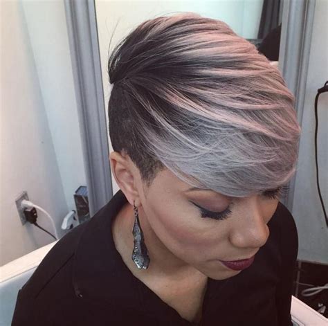 Explore Gallery Of Short Hairstyles For Black Women With Gray Hair 8