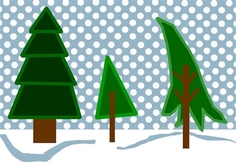 Free Illustration Winter Woods Snow Scene Trees