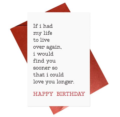 Personalised Romantic Girlfriend Birthday Card Romantic Birthday Card