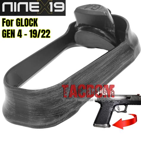 Ninex19 Glock 19 23 Enhanced Battleworn Grey Magwell Fits Compact