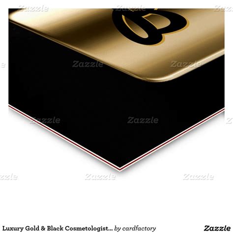 It is important to note, however, that handing out business cards is actually your gateway to networking and meeting new clients. Luxury Gold & Black Cosmetologist Business Card | Zazzle ...