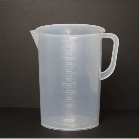 5 Liter 5000ml Polypropylene Beaker With Handle Spout 250ml Etsy