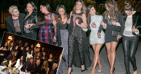 Kim Kardashian S Hen Night Has Plenty Of Boob And Leg As Bride Enjoys Last Supper Mirror Online