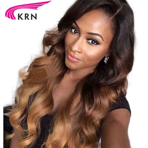 Ombre Three Tone Blonde Glueless Lace Front Wig Density Lace Front Human Hair Wig With Baby