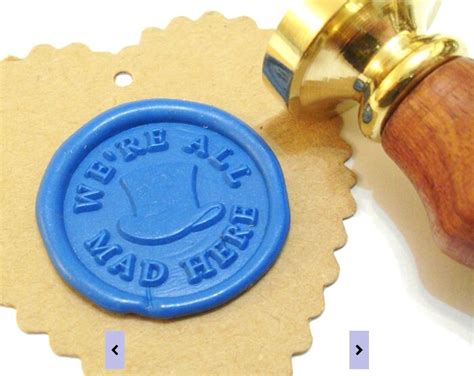 The Mad Hatter Alice In Wonderland Wax Seal Stamp Or Wax Stick