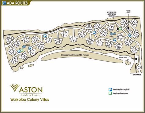 Map Layout Aston Waikoloa Colony Villas