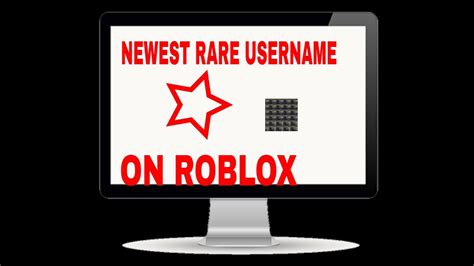 Newest Rarest Roblox Username Youtube