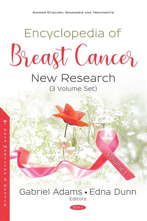 Encyclopedia Of Breast Cancer New Research 3 Volume Set Nova Science Publishers