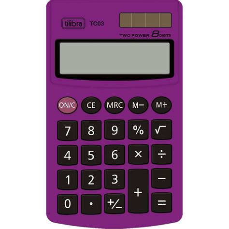 Calculadora de volumen de un ortoedro online. Calculadora de Bolso 8 Dígitos Grande TC03 Roxa
