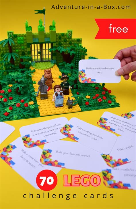 70 Lego Building Challenges With Printable Cards