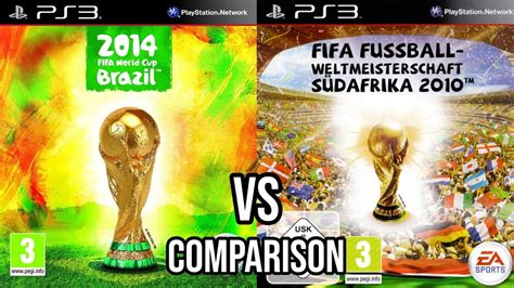 fifa world cup 2014 vs fifa world cup 2010 ps3 youtube