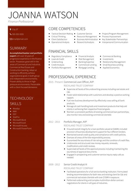 Use our resume guide and template. 18 Best Banking Sample Resume Templates - WiseStep