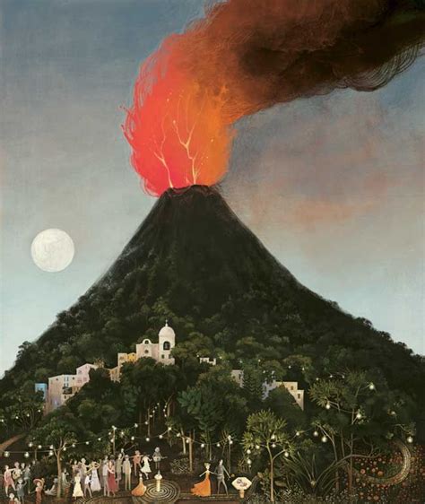 This outlines the slopes, or sides, of the volcano. Volcano - Illustration by Daniel Redfern Cook | Volcano ...