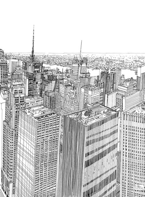 Patrick Vales Colossus Timelapse Drawing Of New York
