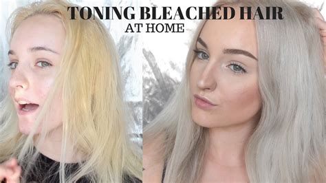 What is blonde toning shampoo? TONING BLEACHED HAIR AT HOME | T18 - YouTube