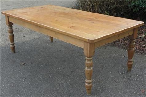Custom Made Knotty Pine Farmhouse Table By Edward Cooper Workshop